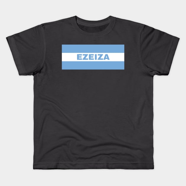 Ezeiza City in Argentina Flag Kids T-Shirt by aybe7elf